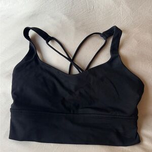 Women's lululemon long line Black Sports Bra